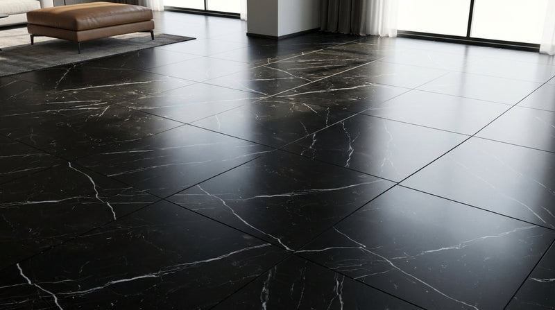 Nero Marquina Marble Tile 12x12 Polished