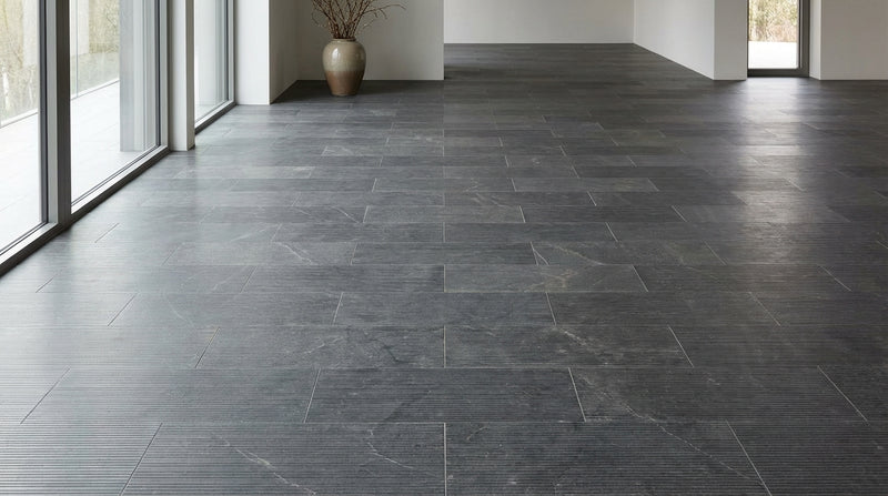 Belgian Blue Bamboo Granite Tile 12x24