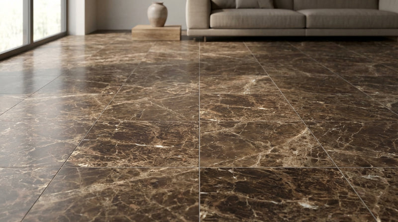 Emperador Dark Marble Tile 12x12 Polished