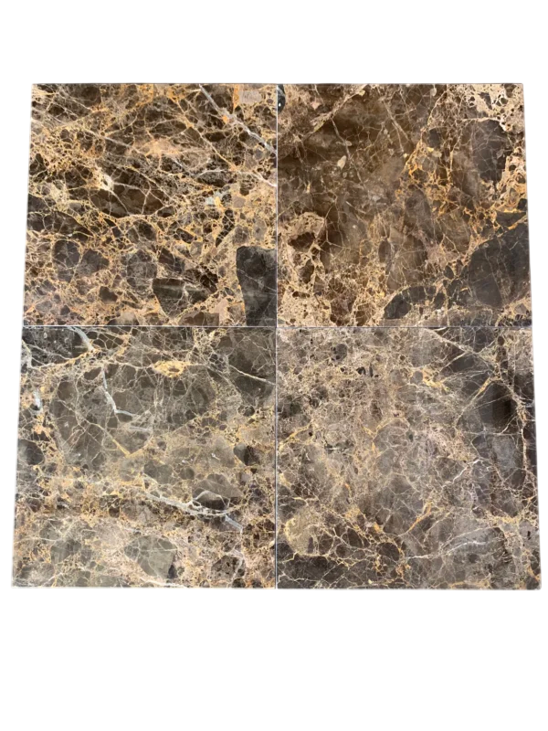 Emperador Dark Marble Tile 12x12 Polished