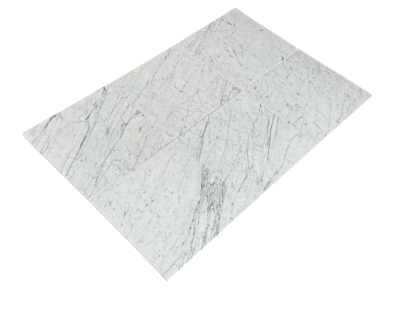Carrara White Marble Tile 12x12 Honed