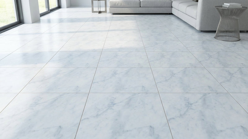 Carrara White Marble Tile 12x12 Polished