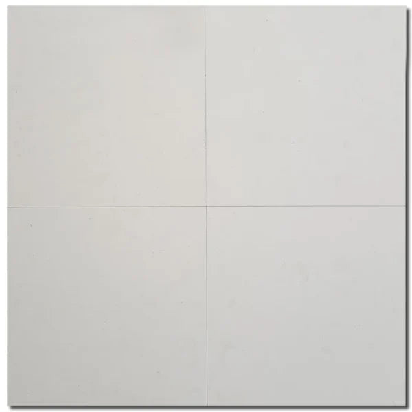 Euro White Honed 12x12 Honed Limestone Tile
