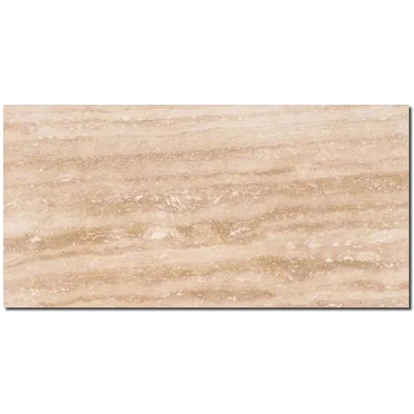 Walnut Polished Vein Cut 12x24 Travertine Tile
