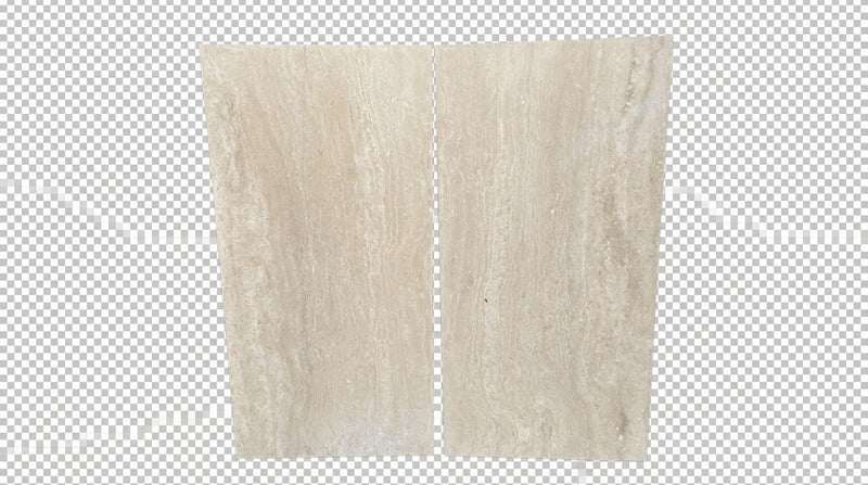 Travertine Tile - Ivory Vein Cut - Honed and Filled - 12x24