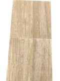 Travertine Tile - Ivory Vein Cut - Honed and Filled - 12x24