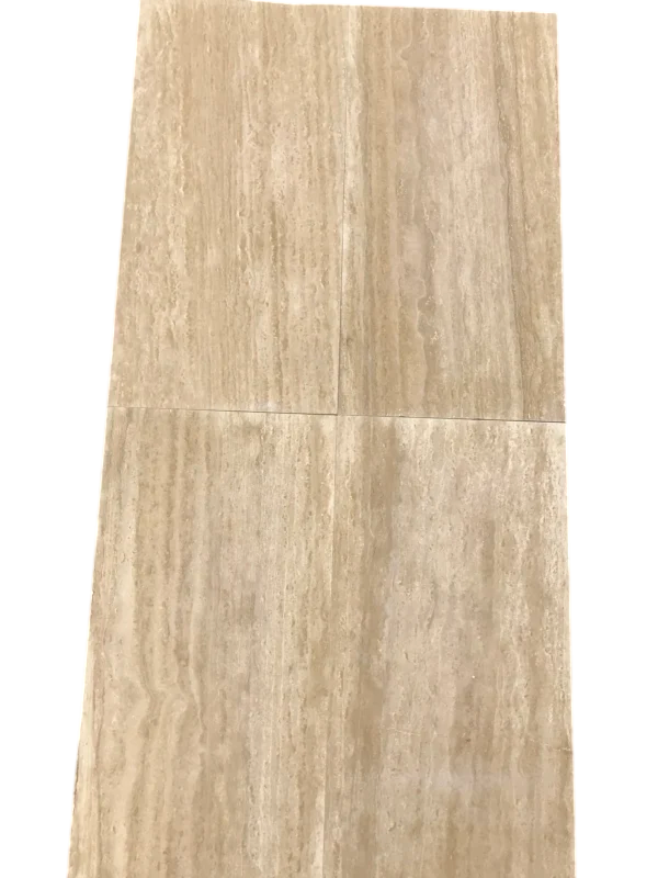 Travertine Tile - Ivory Vein Cut - Honed and Filled - 12x24