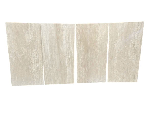 Travertine Tile - Ivory Vein Cut - Honed and Filled - 12x24