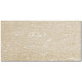 Travertine Tile - Ivory Vein Cut - Honed and Filled - 12x24