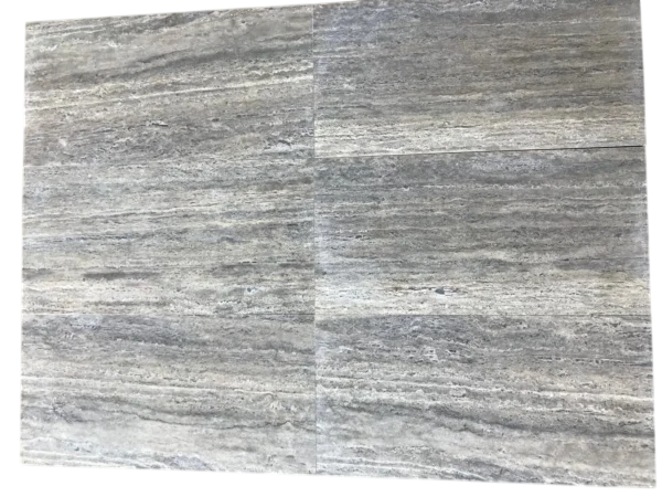 Silver Vein Cut Travertine Tile 12x24 Honed, Filled