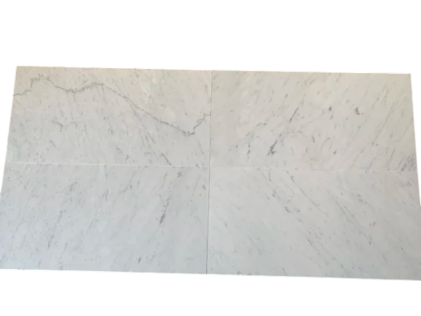 Carrara White Marble Tile 12x24 Honed