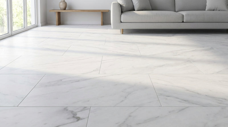 Carrara White Marble Tile 12x24 Honed