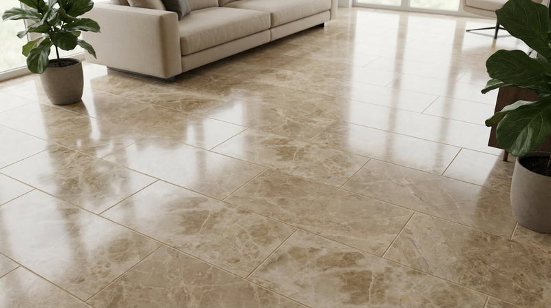 Emperador Light 12x24 Polished Marble Tile