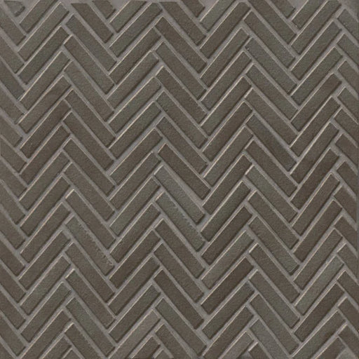 1/2x2 Herringbone Metallic 12.25x11 Metal Mosaic