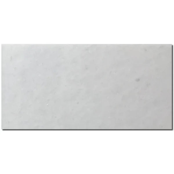 Polar White Marble Tile 12x24 Honed