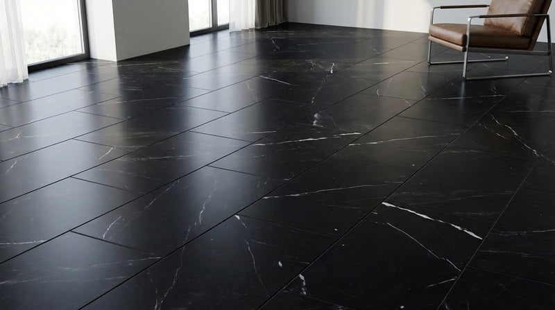 Nero Marquina Marble Tile 12x24 Polished