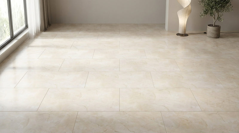 Crema Marfil Classic 12x24 Polished Marble Tile