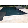 Ivory Travertine Coping 12x24 Tumbled Bullnose  3 cm