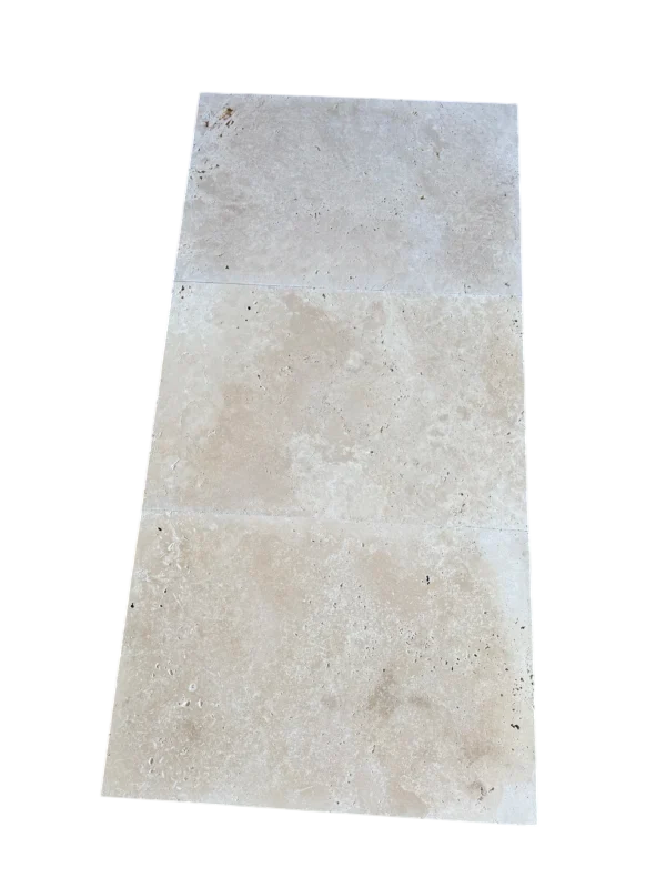 Ivory Travertine Tile 16x24 Tumbled