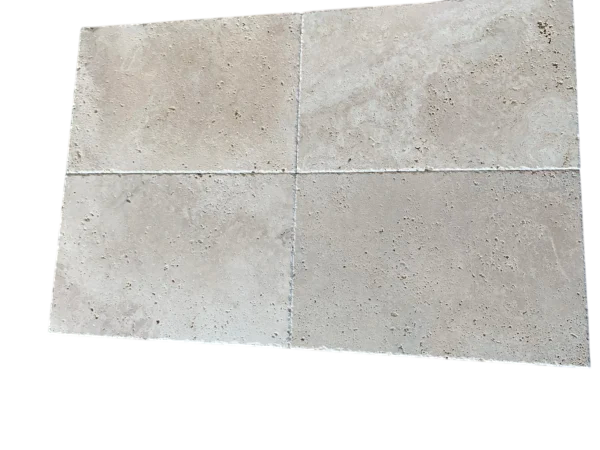 Ivory Travertine Tile 16x24 Brushed Chiseled