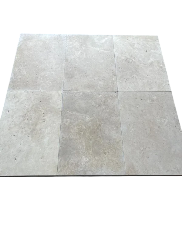 Ivory Travertine Paver 16x24 Tumbled   1.25 inch