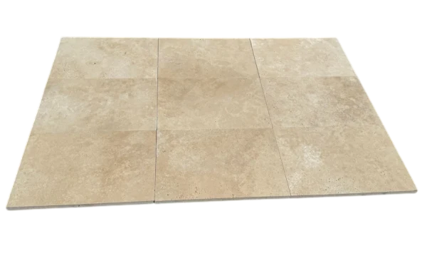 Ivory Travertine Paver 16x24 Tumbled   1.25 inch