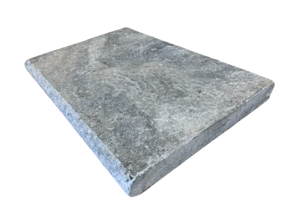 Silver Travertine Coping 16x24  Bullnose  5 cm