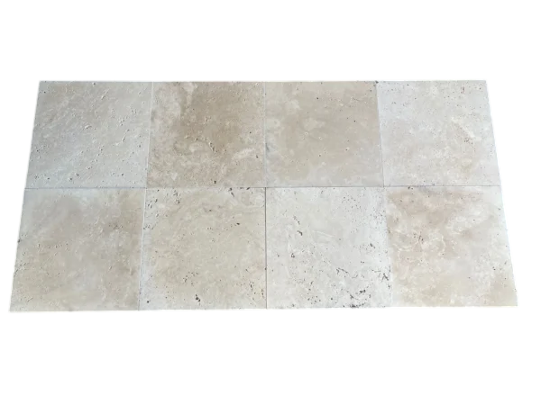Ivory Travertine Tile 16x16 Tumbled