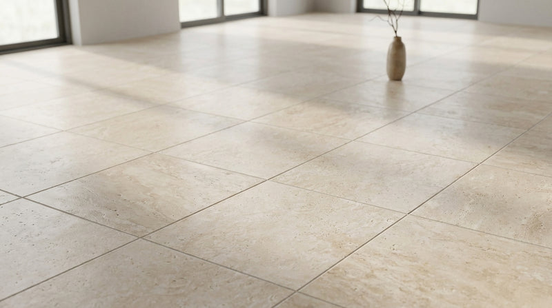 Ivory Travertine Tile 18x18 Tumbled