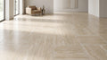 Ivory Vein Cut Travertine Tile 18x18 Polished