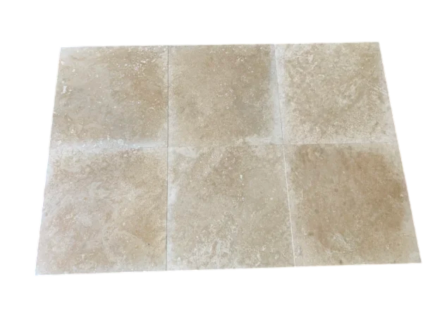 Ivory Travertine Tile 18x18 Filled, Polished