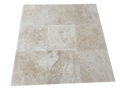 Ivory Travertine Tile 18x18 Honed, Filled