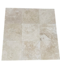 Ivory Travertine Tile 18x18 Honed, Filled