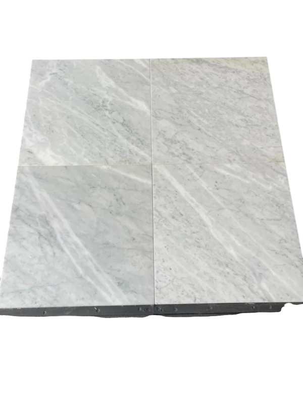 Carrara White Marble Tile 18x18 Polished