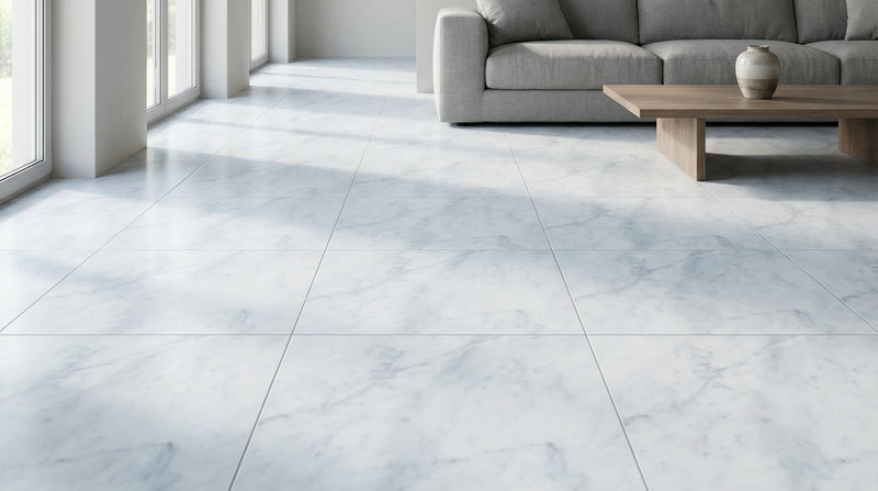 Carrara White Marble Tile 18x18 Polished