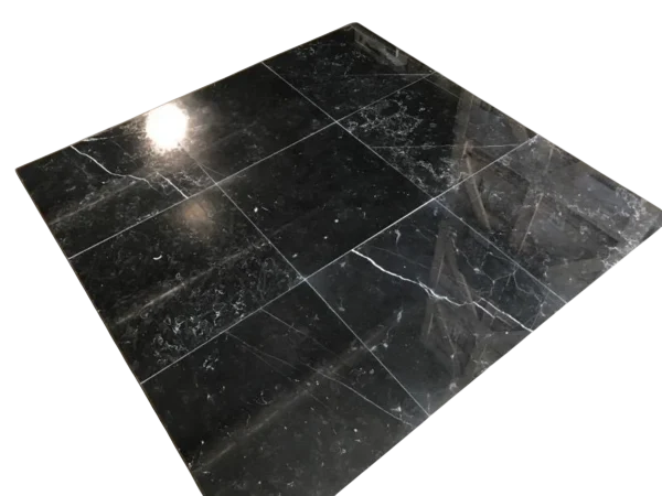 Nero Marquina Marble Tile 18x18 Polished
