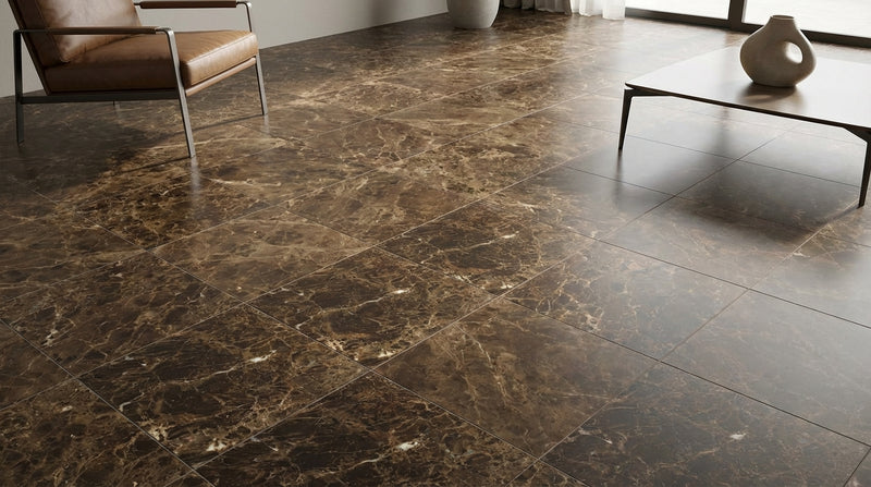 Emperador Dark Marble Tile 18x18 Polished