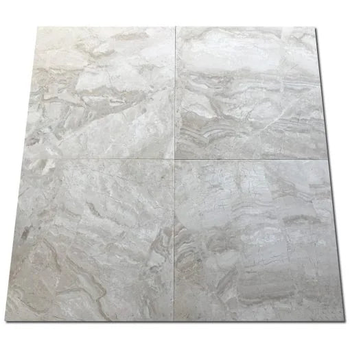 Breccia Bianco Marble Tile 18x18 Honed