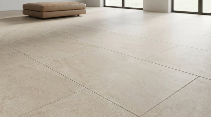 Euro White Honed 18x36 Honed Limestone Tile