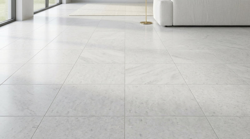 Polar White Marble Tile 24x24 Polished