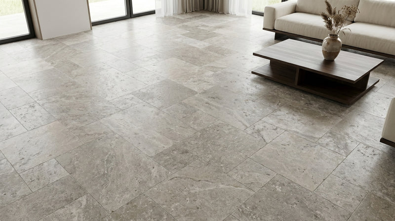 Walnut Versailles Tumbled Pattern Travertine Tile