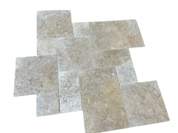 Ivory Travertine Tile Pattern Tumbled