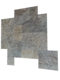 Silver Travertine Pattern Tile – Honed and Filled Rectified 16x24