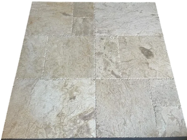 Golden Sand Versailles Pattern Brushed/Chiseled Marble Tile