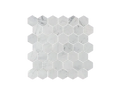 Carrara White 2x2 Hexagon Polished Marble  Mosaic