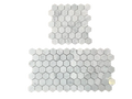 Carrara White 2x2 Hexagon Polished Marble  Mosaic