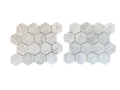 Carrara White 3x3 Hexagon Polished Marble  Mosaic