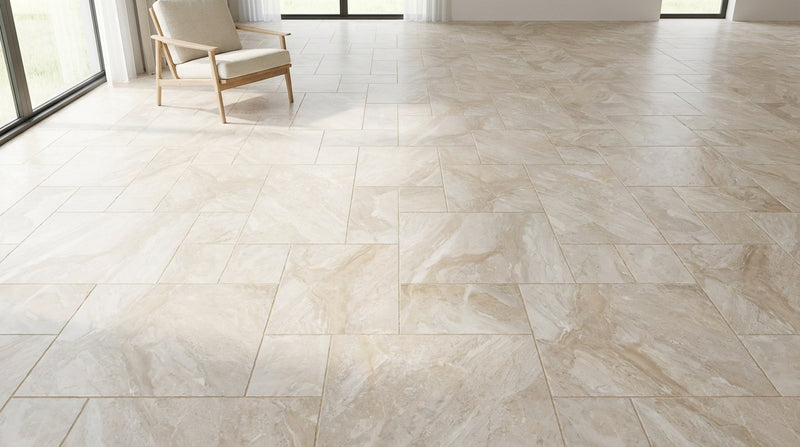 Breccia Bianco Versailles Brushed/Chiseled Pattern Marble Tile