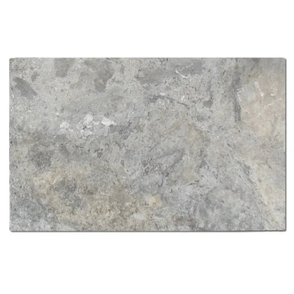 Silver Travertine Paver 16x24 Tumbled   1.25 inch