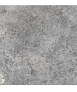 Silver Travertine Paver 24x24 Tumbled   1.25 inch